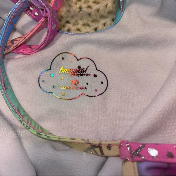 Bmagical By Bt Ween Girls One Piece Swimsuit Rainbow Mermaid Print Size 10 - Picture 5 of 5